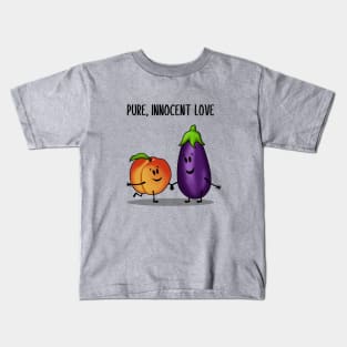 Eggplant and Peach Kids T-Shirt